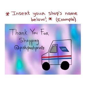 Customized Prints - Thank You for Shopping